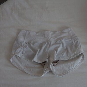 White Speed Up Shorts